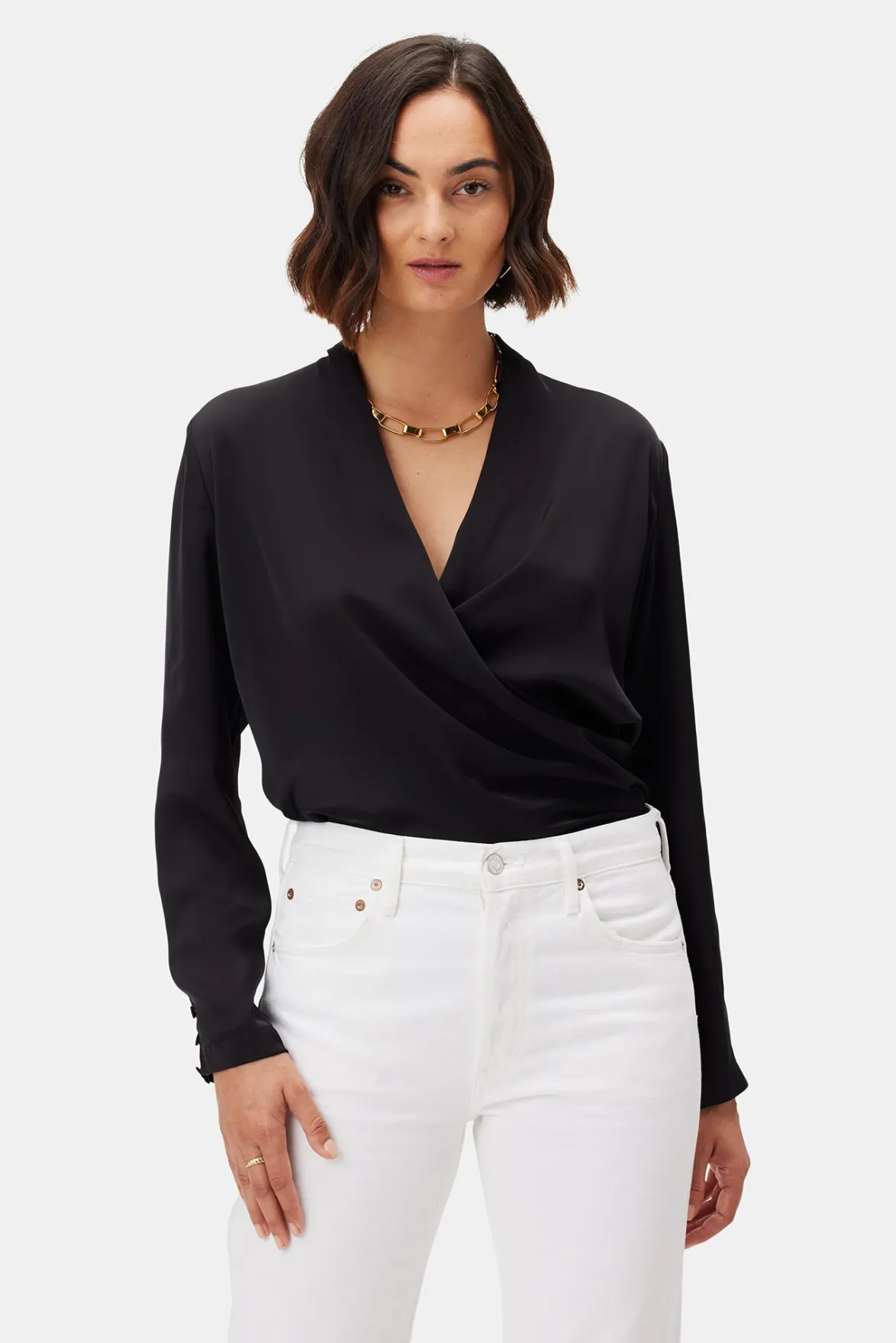Tops|Clearance^Amour Vert Calais Blouse Black