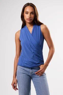 Tops|Clearance^Amour Vert Calais Stretch Knit Tank AegeanBlue