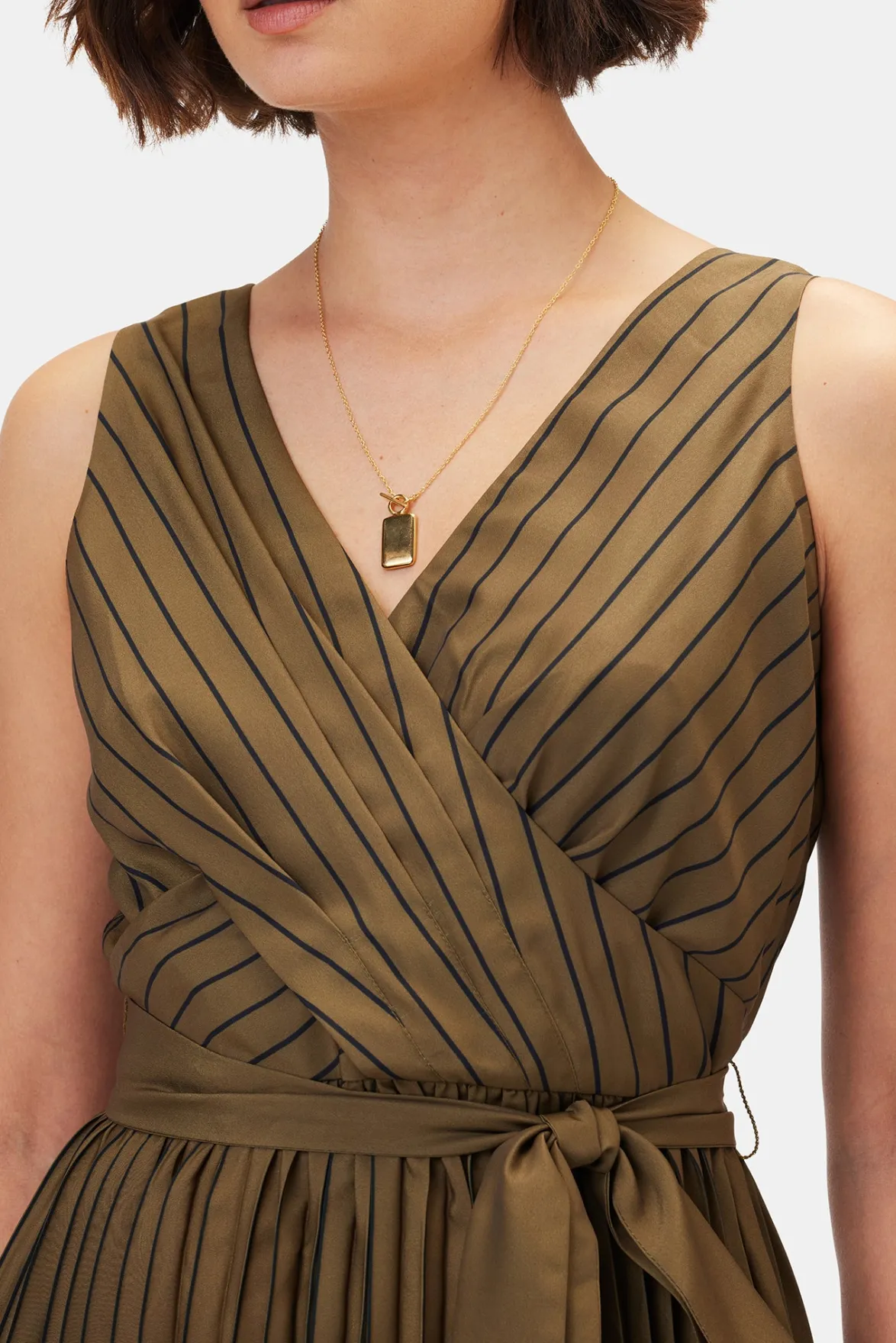 Dresses|Clearance^Amour Vert Cambria Dress BronzedOlive