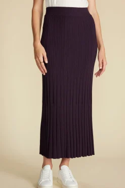 Skirts|Clearance^Amour Vert Cerise Knit Midi Skirt PurpleFig