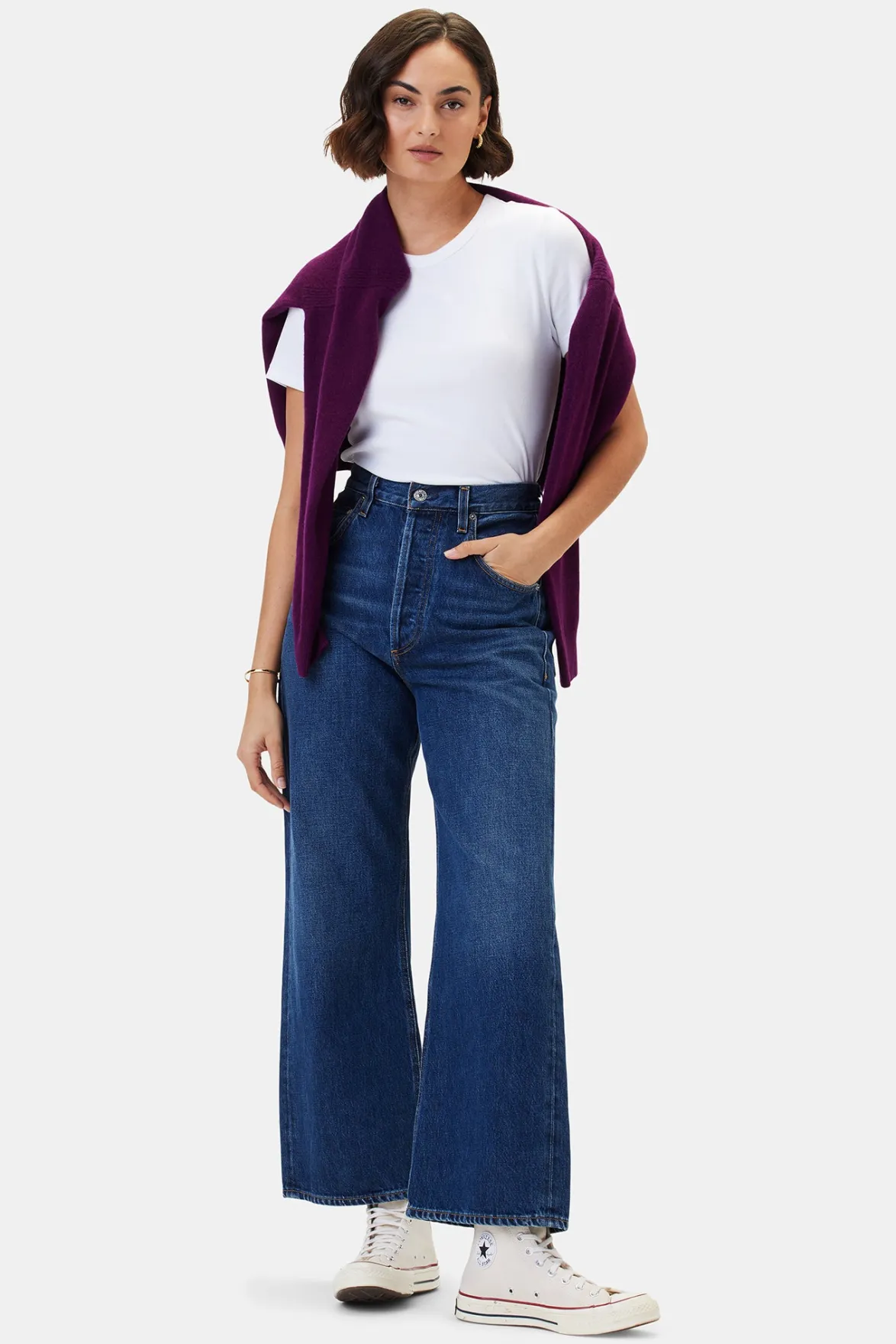 Denim^Amour Vert Citizens of Humanity Gaucho Vintage Wide Leg Jean Notions
