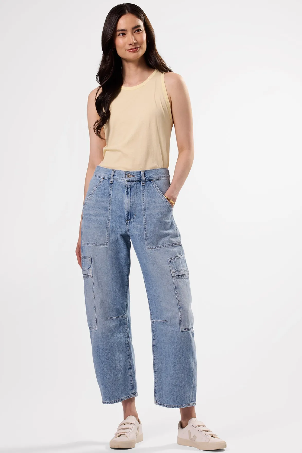 Pants|Clearance^Amour Vert Citizens of Humanity Marcelle Low Slung Easy Cargo Pant CloudNine