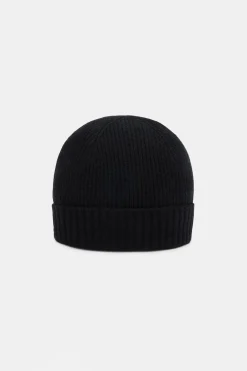 Scarves|Clearance^Amour Vert Colby Cashmere Beanie LicoriceBlack