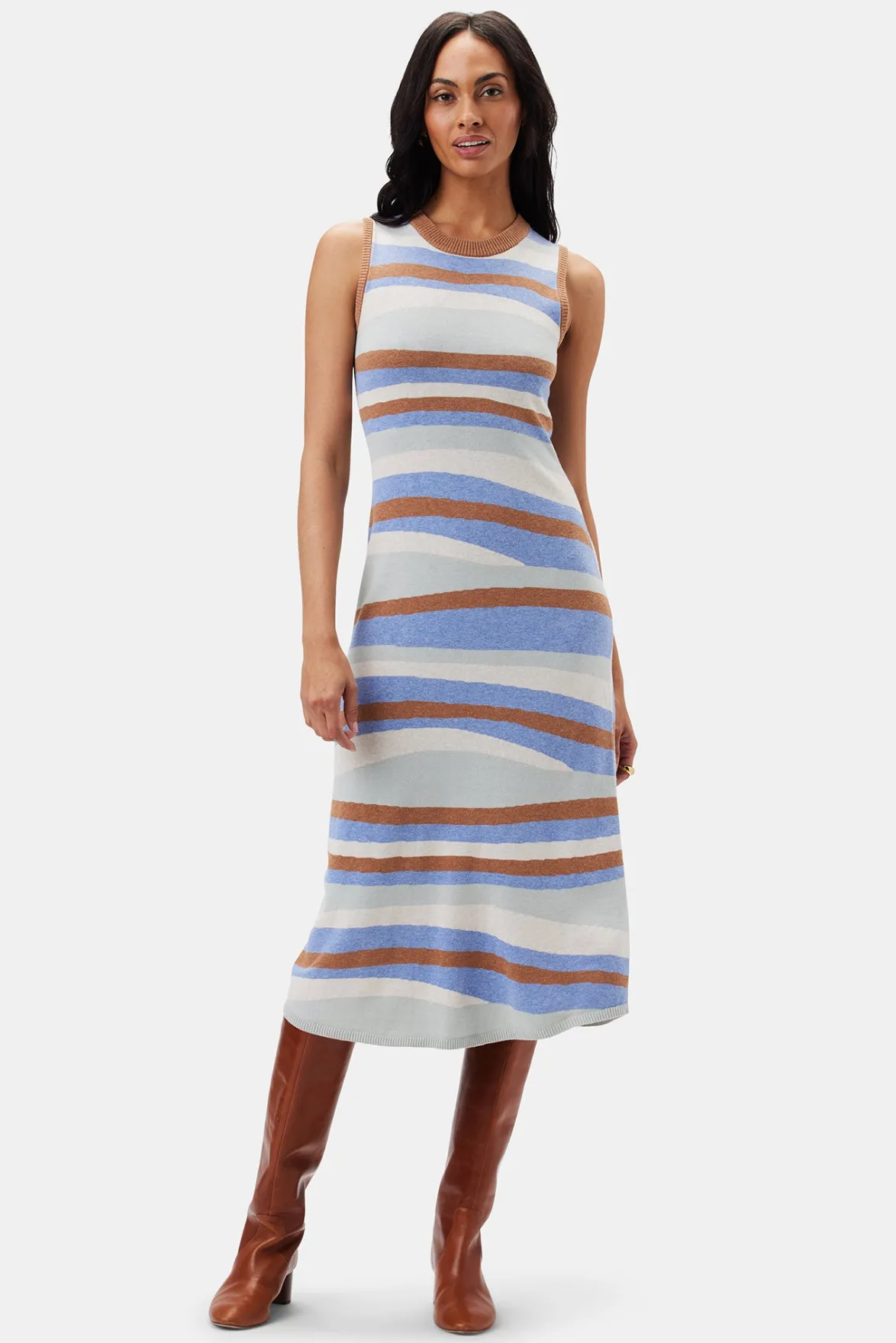 Dresses|Clearance^Amour Vert Colette Knit Dress MultiStripe