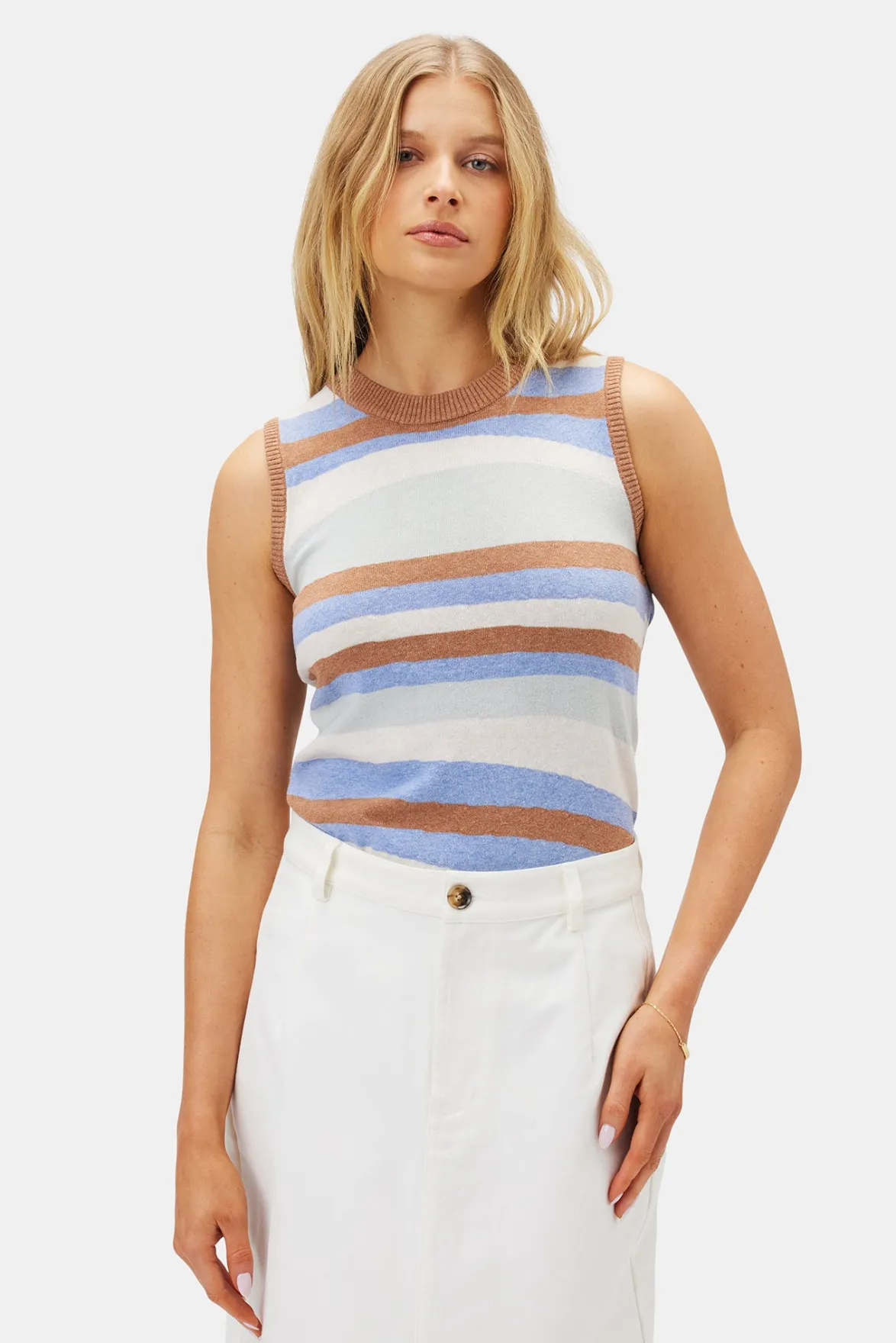 Tops|Clearance^Amour Vert Colette Tank MultiStripe