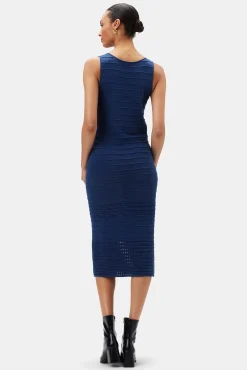 Dresses|Clearance^Amour Vert Cora Flaxen Eco Dress NavyBlue