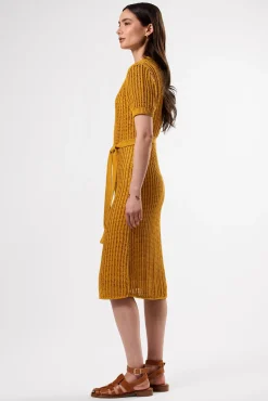Dresses|Clearance^Amour Vert Crochet T Shirt Dress SoleilYellow