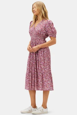 Dresses|Clearance^Amour Vert Danielle Viscose Crepe Dress AlessiaMulberry