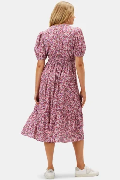 Dresses|Clearance^Amour Vert Danielle Viscose Crepe Dress AlessiaMulberry
