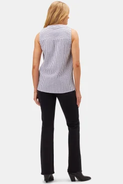 Tops|Clearance^Amour Vert Dawn Seersucker Blouse BrittanyStripeBlue