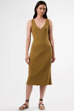 Dresses|Clearance^Amour Vert Deacon Organic Cotton Modal Rib Dress Elm