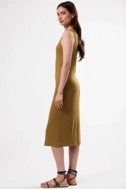 Dresses|Clearance^Amour Vert Deacon Organic Cotton Modal Rib Dress Elm