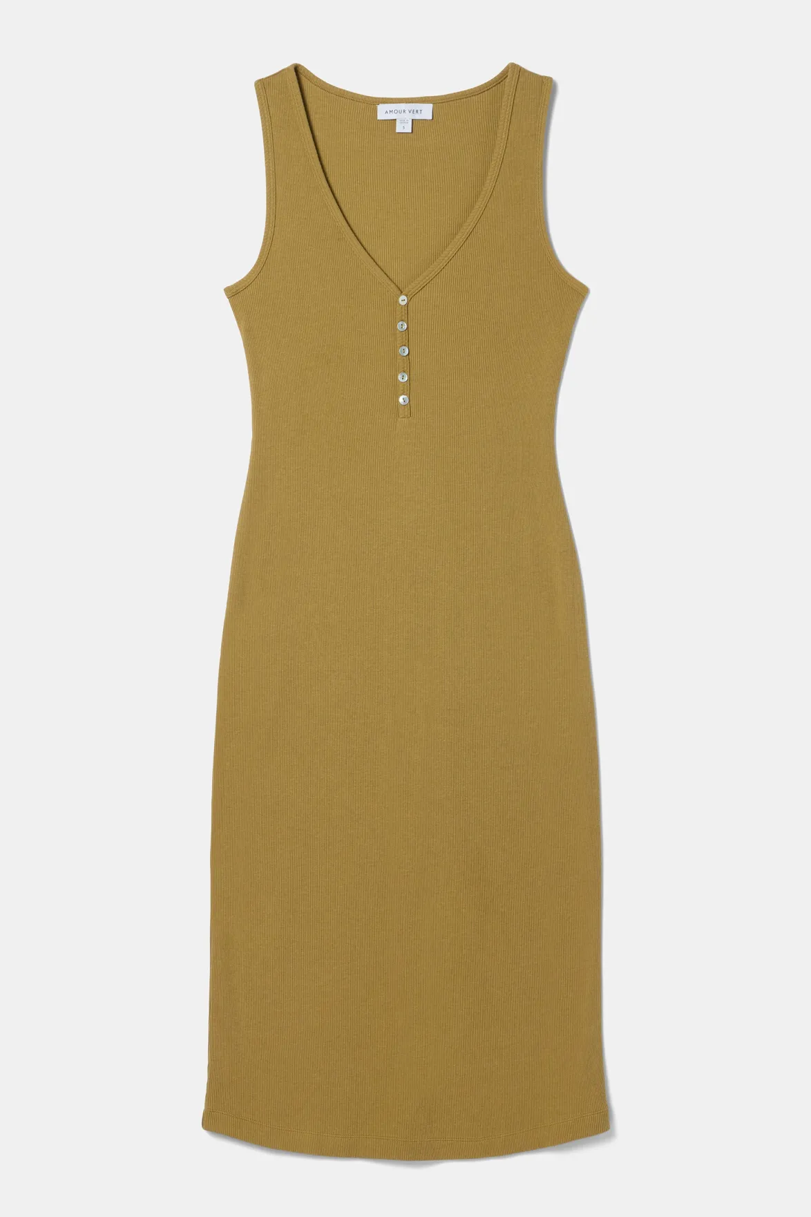 Dresses|Clearance^Amour Vert Deacon Organic Cotton Modal Rib Dress Elm