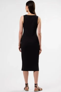 Dresses|Clearance^Amour Vert Deacon Organic Cotton Modal Rib Dress Black