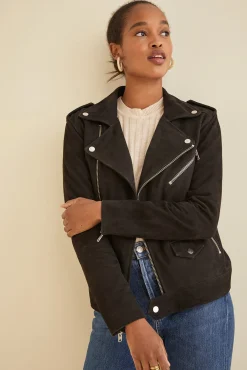 Clearance^Amour Vert Deadwood River Suede Jacket Black