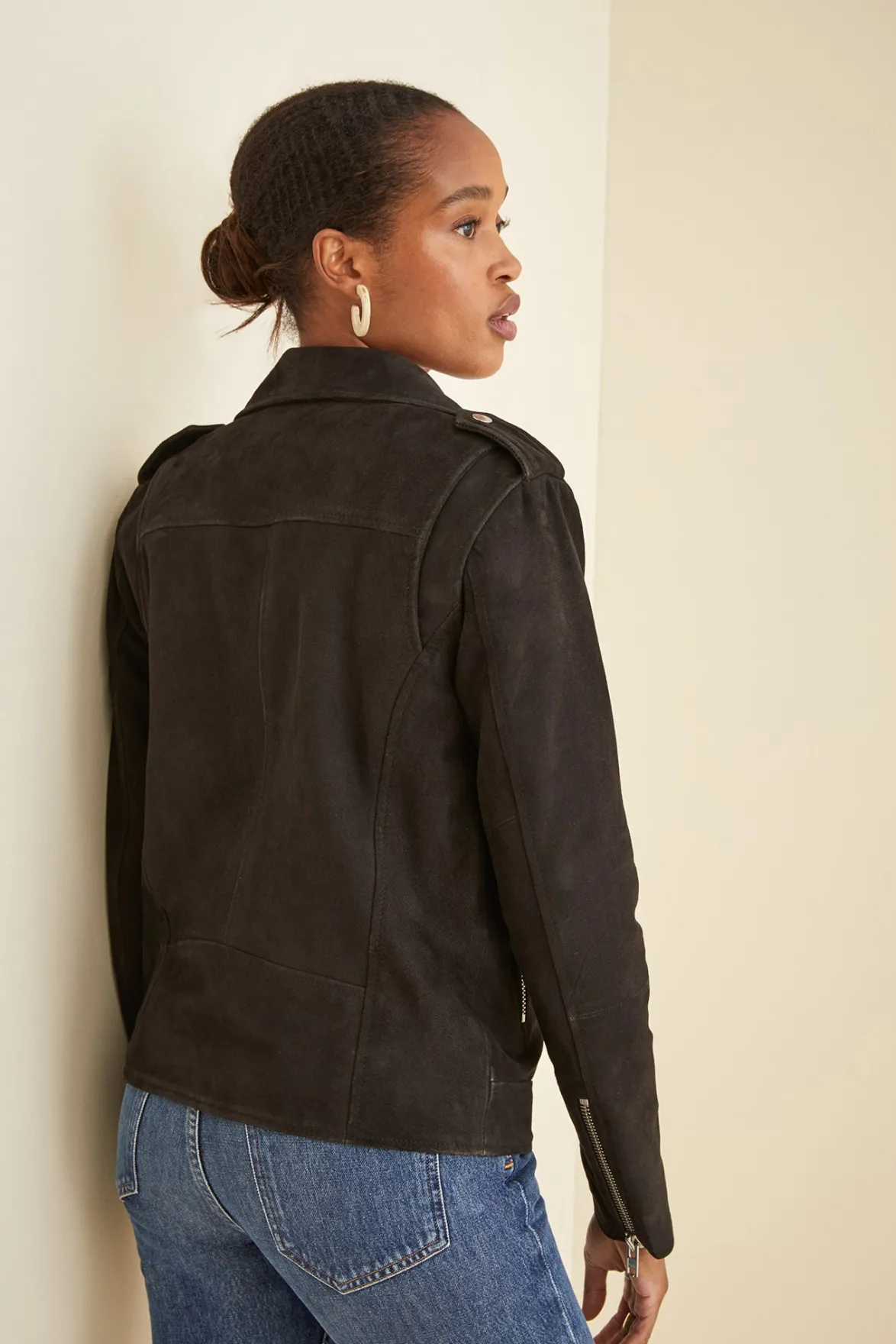 Clearance^Amour Vert Deadwood River Suede Jacket Black
