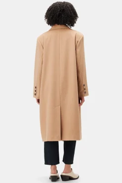 Jackets & Outerwear|Clearance^Amour Vert Double Breasted Car Coat Camel