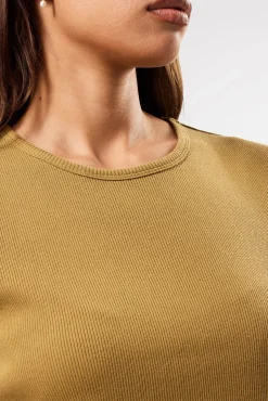 Tops|Tees^Amour Vert Eleanor Organic Cotton Modal Rib Tee Elm
