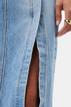 Skirts|Denim^Amour Vert ETICA Ingrid Split Skirt Arcadia