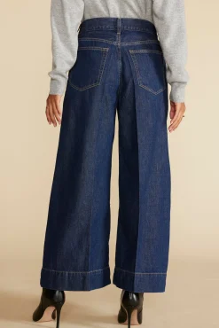 Pants|Denim^Amour Vert ETICA Matis Ultra Wide Leg Jean KaanDarkIndigo