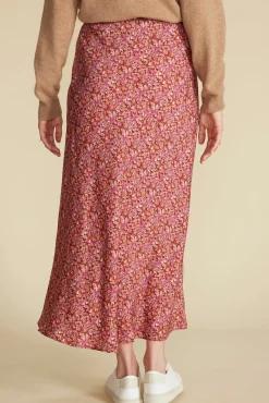 Skirts^Amour Vert Eve Cupro Slip Skirt RennesPinkFloralPrint
