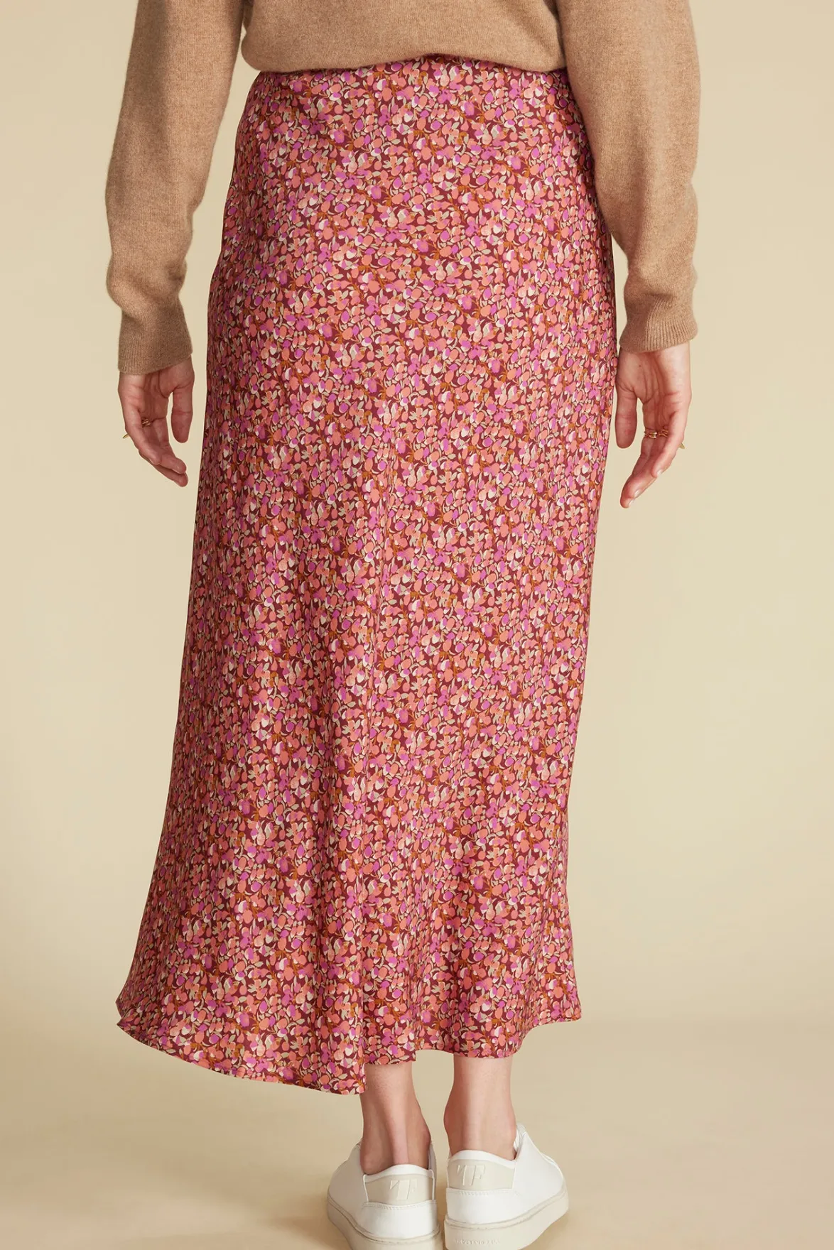 Skirts^Amour Vert Eve Cupro Slip Skirt RennesPinkFloralPrint