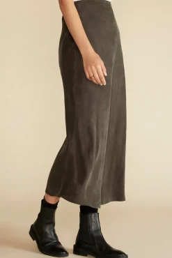 Skirts^Amour Vert Eve Cupro Slip Skirt OliveGreen