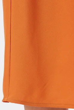 Skirts|Clearance^Amour Vert Eve Stretch Silk Skirt SunsetOrange