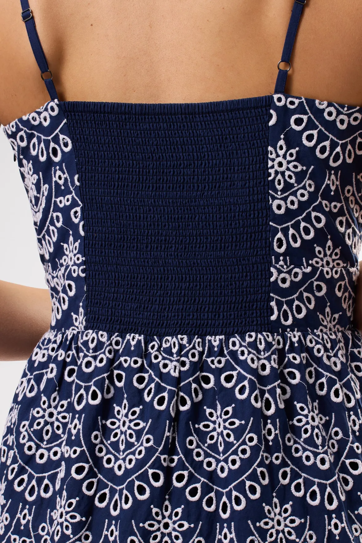Dresses|Clearance^Amour Vert Eyelet Organic Cotton Dress RivieraEyeletIndigo