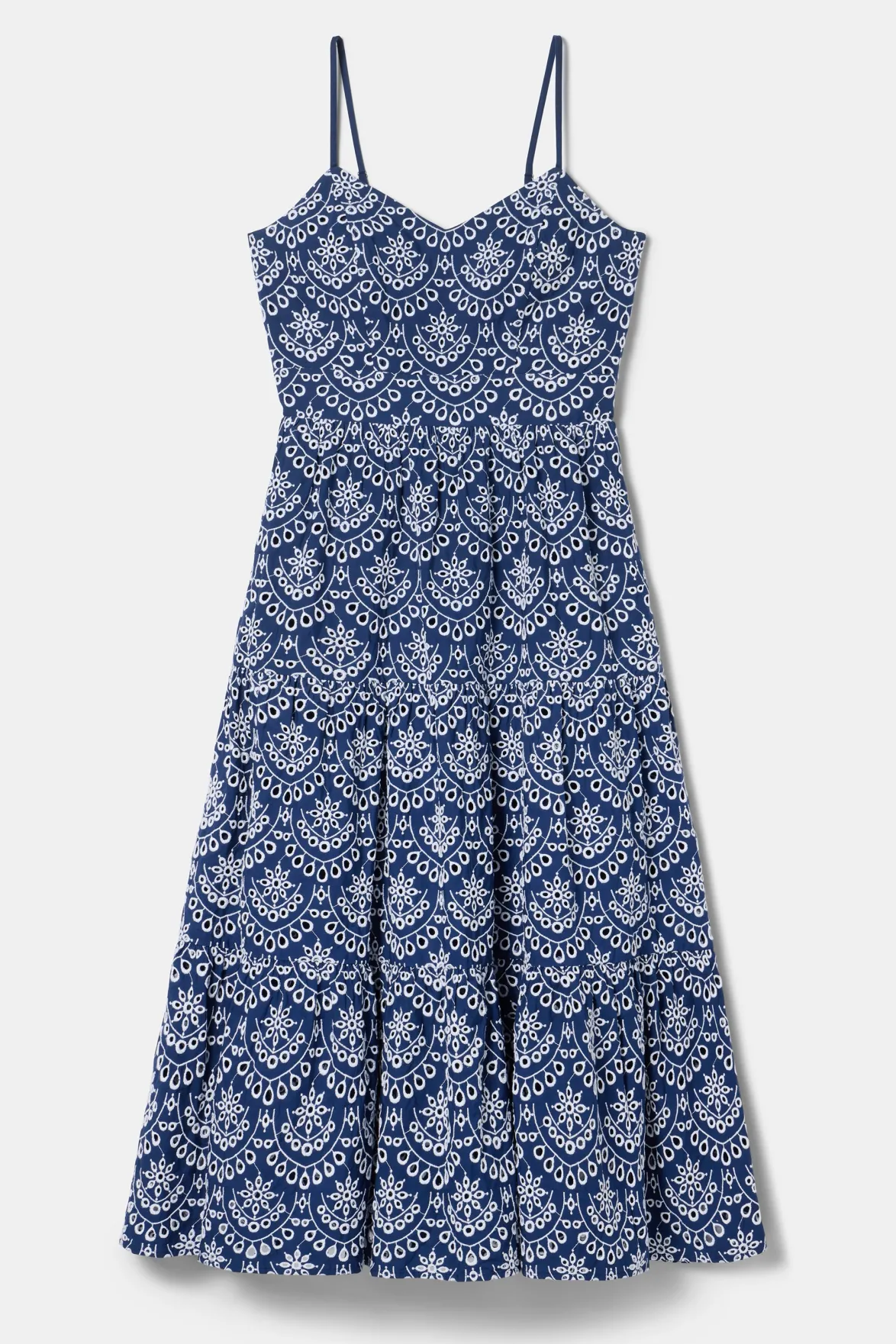 Dresses|Clearance^Amour Vert Eyelet Organic Cotton Dress RivieraEyeletIndigo
