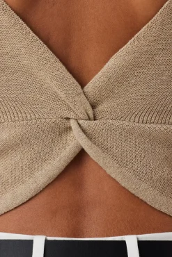 Tops|Clearance^Amour Vert Finn Crop Tank LightOatmeal
