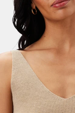 Tops|Clearance^Amour Vert Finn Crop Tank LightOatmeal