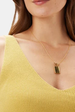 Tops|Clearance^Amour Vert Finn Crop Tank Gold