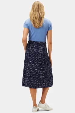 Skirts|Clearance^Amour Vert Gabrielle Wrap Skirt RivieraDotNavyBlue