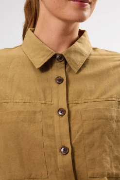 Clearance^Amour Vert Genevieve Cotton Linen Jacket Elm