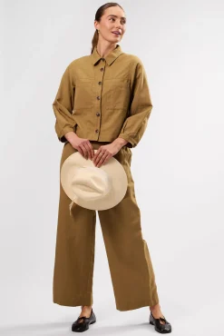 Clearance^Amour Vert Genevieve Cotton Linen Jacket Elm
