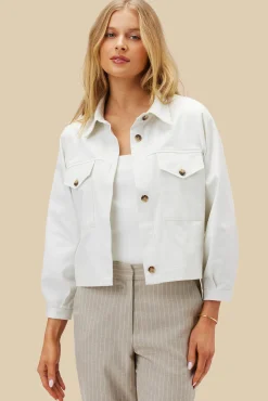 Jackets & Outerwear|Clearance^Amour Vert Genevieve Organic Cotton Jacket Ivory