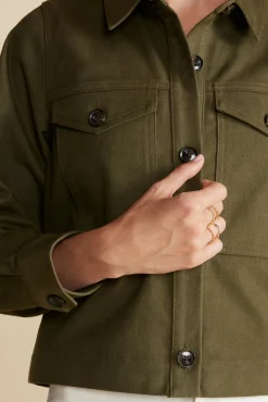 Jackets & Outerwear|Clearance^Amour Vert Genevieve Organic Cotton Jacket CallaGreen