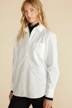Blouses & Shirts|Tops^Amour Vert Henri Button Down Shirt White