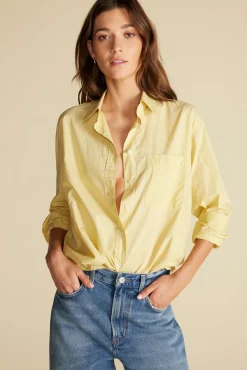 Blouses & Shirts|Tops^Amour Vert Henri Button Down Shirt AniseYellow