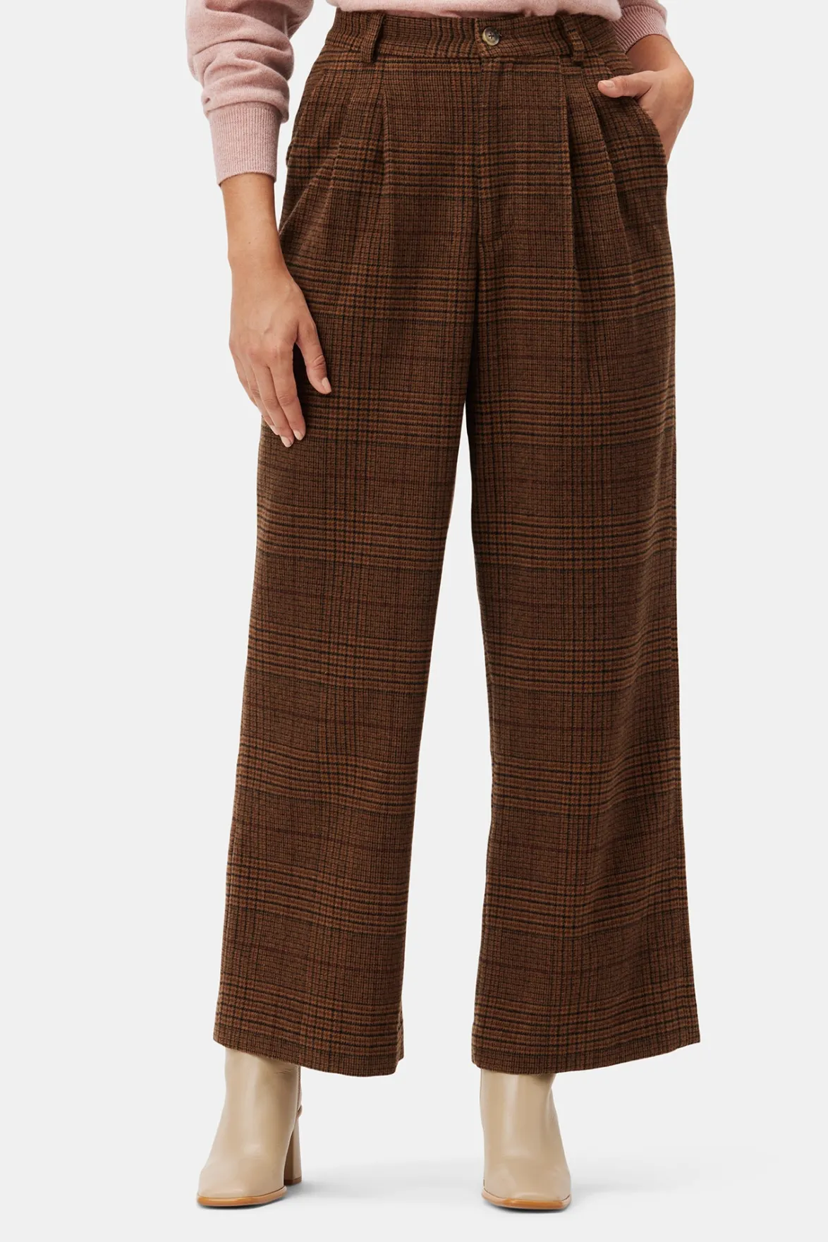 Clearance^Amour Vert Holland Wool Pant RustPlaid