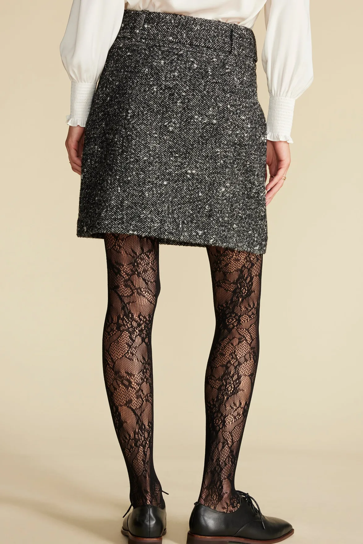 Skirts|Clearance^Amour Vert Ira Mini Skirt BlackHerringbone
