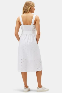 Dresses|Clearance^Amour Vert Irene Organic Cotton Eyelet Dress White