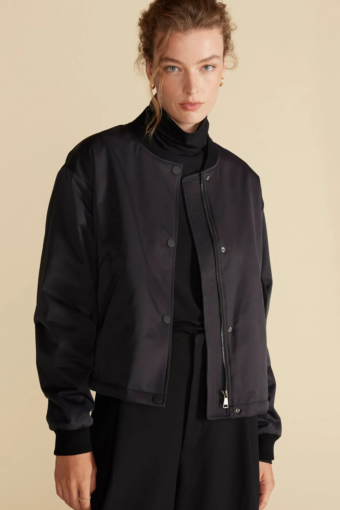 Jackets & Outerwear|Clearance^Amour Vert Jarrel Bomber Jacket Black