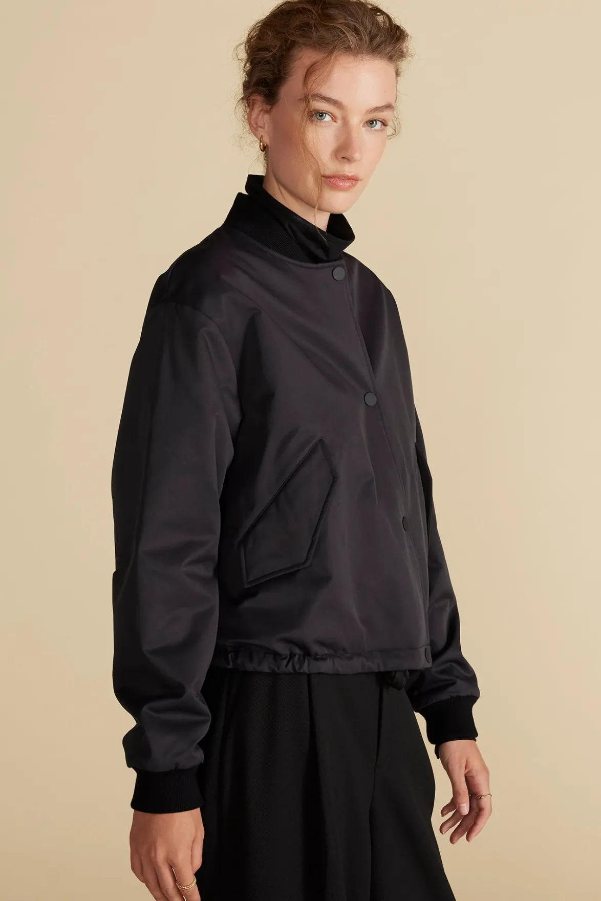 Jackets & Outerwear|Clearance^Amour Vert Jarrel Bomber Jacket Black