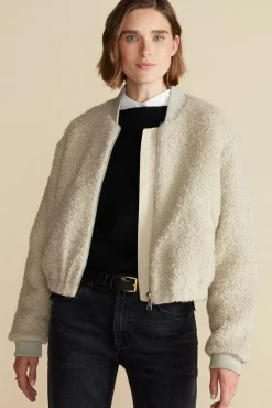 Jackets & Outerwear|Clearance^Amour Vert Jarrel Sherpa Bomber Jacket Natural