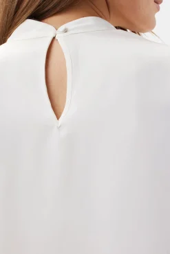 Tops|Clearance^Amour Vert Jeanne 3/4 Sleeve Blouse Ivory