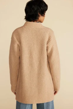 Sweaters & Cardigans|Clearance^Amour Vert Jeune Relaxed Open Front Cardigan OatmealBeige