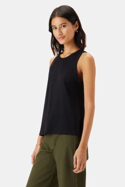Tops|Clearance^Amour Vert Jillian Organic Cotton Tank Black