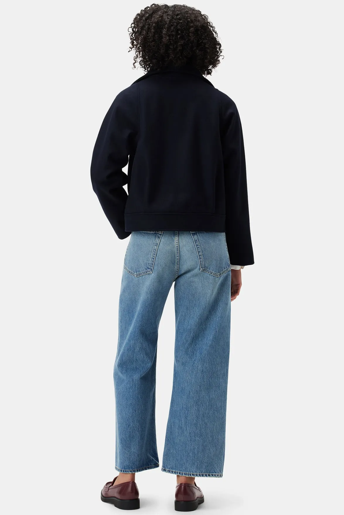 Jackets & Outerwear|Clearance^Amour Vert Joelle Wool Twill Jacket DarkNavy